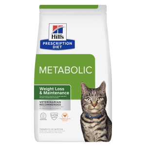 غذای خشک رژیمی گربه هیلز Metabolic با طعم مرغ | کاهش و کنترل وزن | 1/5 کیلوگرم Hill's Prescription Diet Metabolic Chicken Flavor Dry Cat Food