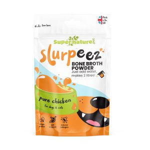 پودر عصاره استخوان مرغ Supernature Slurpeez برای سگ و گربه | کلاژن طبیعی و حمایت گوارشی | 100% خالص و طبیعی | 60 گرم Bone Broth Powders Slurpeez Bone Broth Powder 100% Chicken 60g