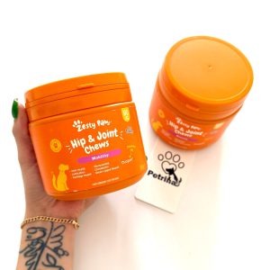 مکمل مفاصل سگ زستی پاوز Zesty Paws Hip & Joint Chews | طعم بوقلمون | ۹۰ عدد Zesty Paws Hip & Joint Bites™ for Dogs | UK