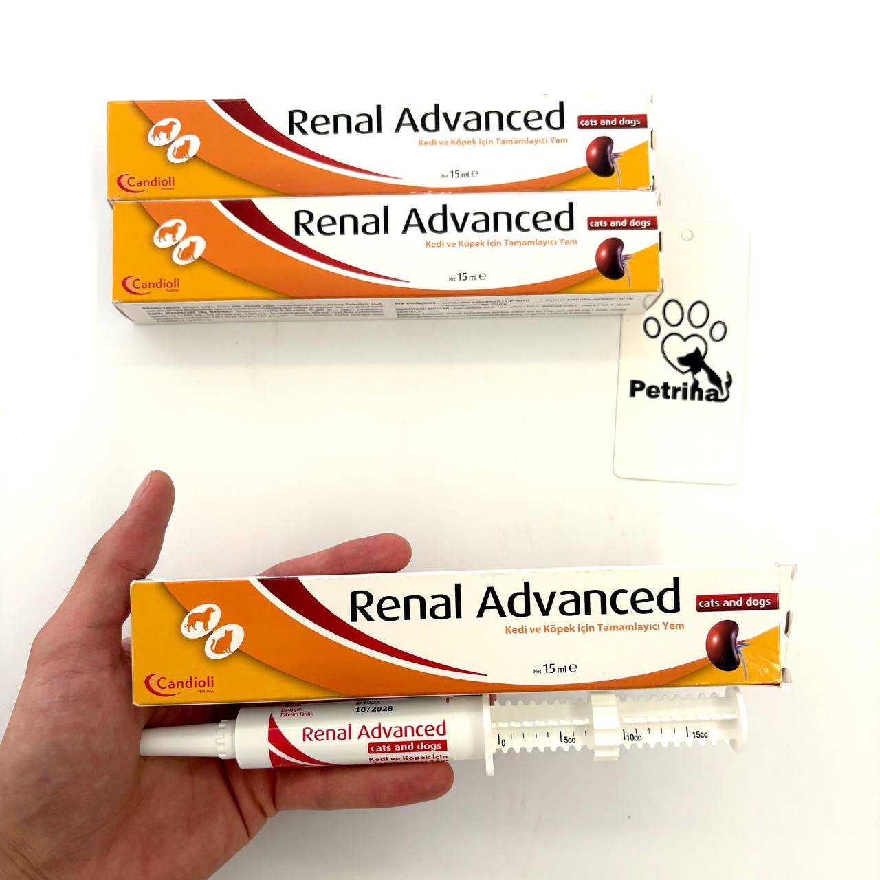 Candioli Renal Advanced خمیر مکمل کلیه سگ و گربه Candioli Renal Advanced حجم ۱۵ میلیلیتر