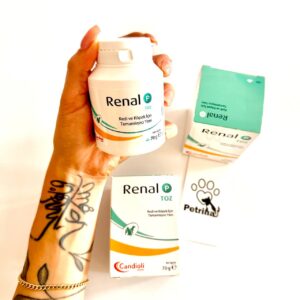 پودر مکمل کلیه سگ و گربه کاندیولی Candioli Renal P Powder | دفع کلیوی فسفر و کلسیم | وزن ۷۰ گرم