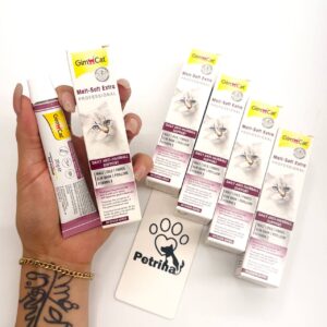 مالت آنتی هربال گربه جیم کت Malt-Soft Extra Professional |حاوی فیبر و ویتامین E، بدون شکر | 20 گرم Gim Cat Malt-Soft Extra Professional | Daily Anti-Hairball Support