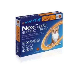 قرص ضد انگل، کک و کنه سگ نکس گارد اسپکترا NexGard Spectra | مناسب وزن 1.35 تا 3.5 کیلو NexGard Spectra for Dogs | 1.35 -3.5 KG