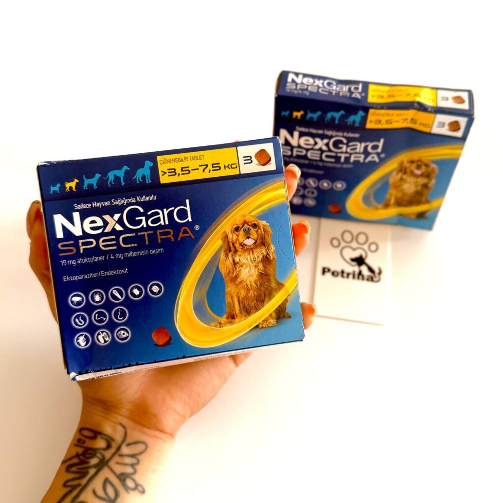 قرص ضد انگل، کک و کنه سگ نکس گارد اسپکترا NexGard Spectra | مناسب وزن 3.5 تا 7.5 کیلو NexGard Spectra for Dogs | 3.5 -7.5 KG