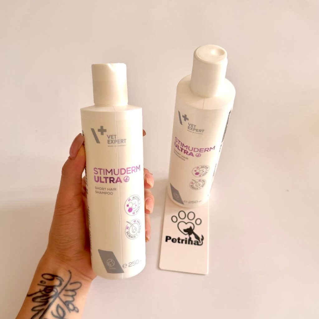 شامپو آلوپسی سگ Stimuderm UltraVet Expert | رویش مجدد مو و درمان ریزش سکه ای | 250 ml Vet Expert Stimuderm Ultra Long Hair Shampoo