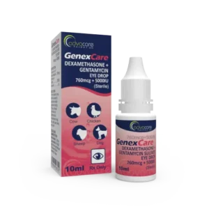 قطره چشمی AdvaCare GenexCare برای سگ، دام و طیور | دگزامتازون + جنتامایسین | 10 ml