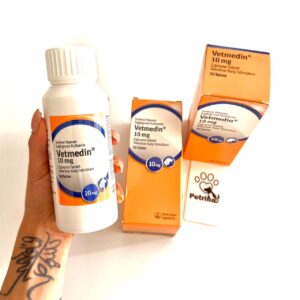 قرص قلب سگ وتمدین (پیموبندان) vetmedin | 10mg | سفارش ترکیه | بسته 50 عددی