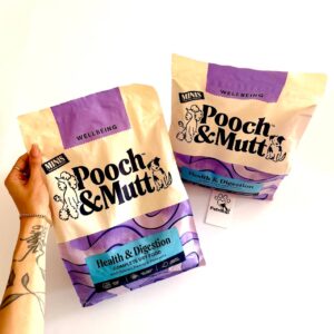 غذای خشک سگ Pooch & Mutt Health & Digestion | گوارش حساس، بدون غلات | سالمون،  سیب زمینی شیرین و پری‌ بیوتیک | مناسب نژاد کوچک و توله سگ | 2 کیلو
