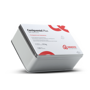 قرص ضد انگل سگ و گربه Caniquantel Plus برند EMASCO | درمان عفونت‌ و آلودگی کرم‌ های گوارشی | ورق 10 عددی EMASCO Caniquantel |  Anti parasitic for dogs and cats