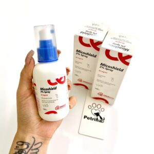 اسپری ضد قارچ Micoshield 2% مخصوص سگ، گربه و اسب برند EMASCO | حاوی میکونازول نیترات | 100 ml