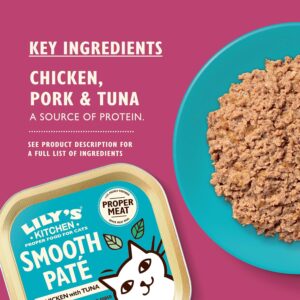 کنسرو پته گربه Lily's Kitchen | مرغ - طبیعی و بدون غلات | 85 گرم Lily's Kitchen Chicken with Tuna Paté (85g)