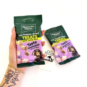 تشویقی سگ فریزدراید بوقلمون Nature’s Menu Turkey Bites | تکه های 100% طبیعی Nature’s Menu Raw Freeze Dried Treats 100% Turkey Bites