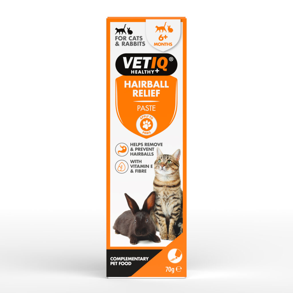 مالت هربال گربه و خرگوش VETIQ Hairball Relief | کمک به دفع و پیشگیری از گلوله مویی | 70 گرم